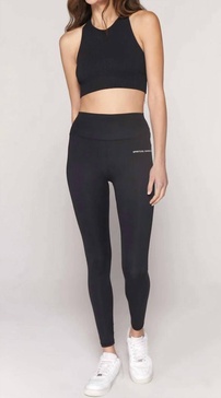 intent high waist legging in black