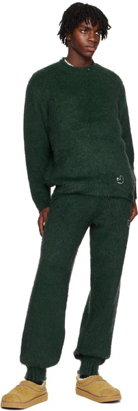 Green Embroidered Sweatpants