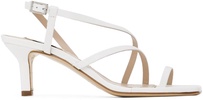 White Twist Strappy Sandals