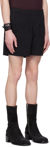 Black Patch Pocket Shorts