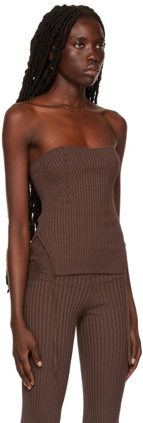 Brown Rib Camisole