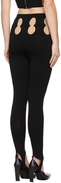 Black Double Stirrup Leggings