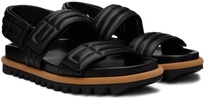 Black Padded Sandals