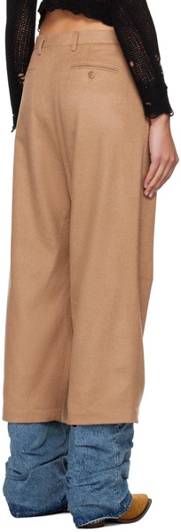 Tan Articulated Knee Trousers