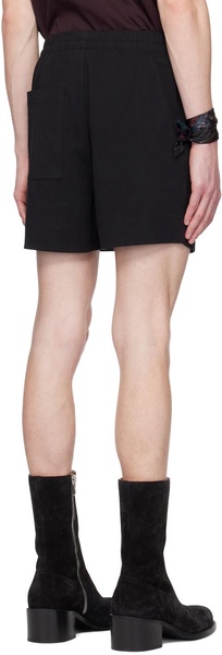 Black Patch Pocket Shorts