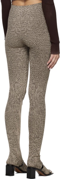 Brown & Beige Jacquard Socks