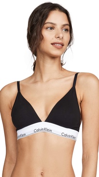 Calvin Klein Women's Modern Cotton Lightly Lined Triangle Wireless Bralette