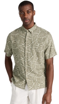 Knotted Leaves Short Sleeve Shirt