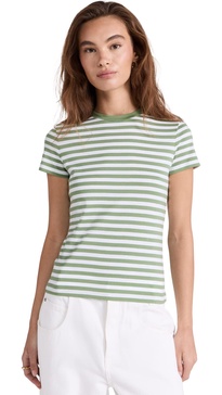 Theory Women's Stripe Tiny Tee