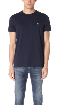 Lacoste Men's Short Sleeve Crew Neck Pima Cotton Jersey T-Shirt