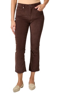 carly corduroy pant in brown