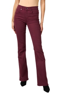 beverly flare jean in burgundy