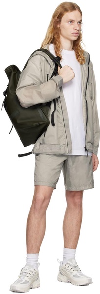 Khaki Rolltop Rucksack Backpack