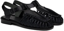 Black Alaro T-Bar Sandals