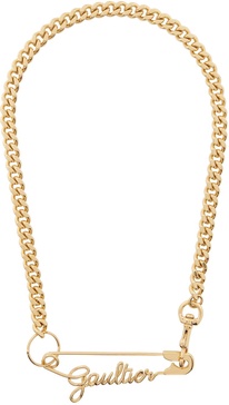 Gold 'The Gaultier Safety Pin' Necklace