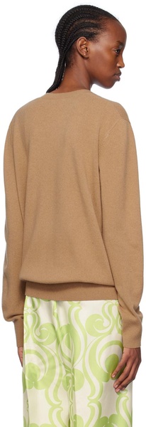 Beige V-Neck Sweater