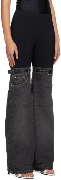 Black & Gray Hybrid Jeans