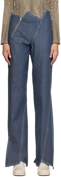 Blue Asymmetric Jeans