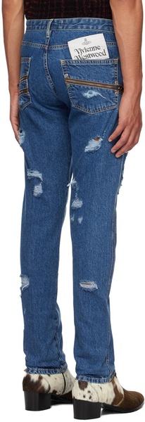 Blue Cut Out Peppe Jeans