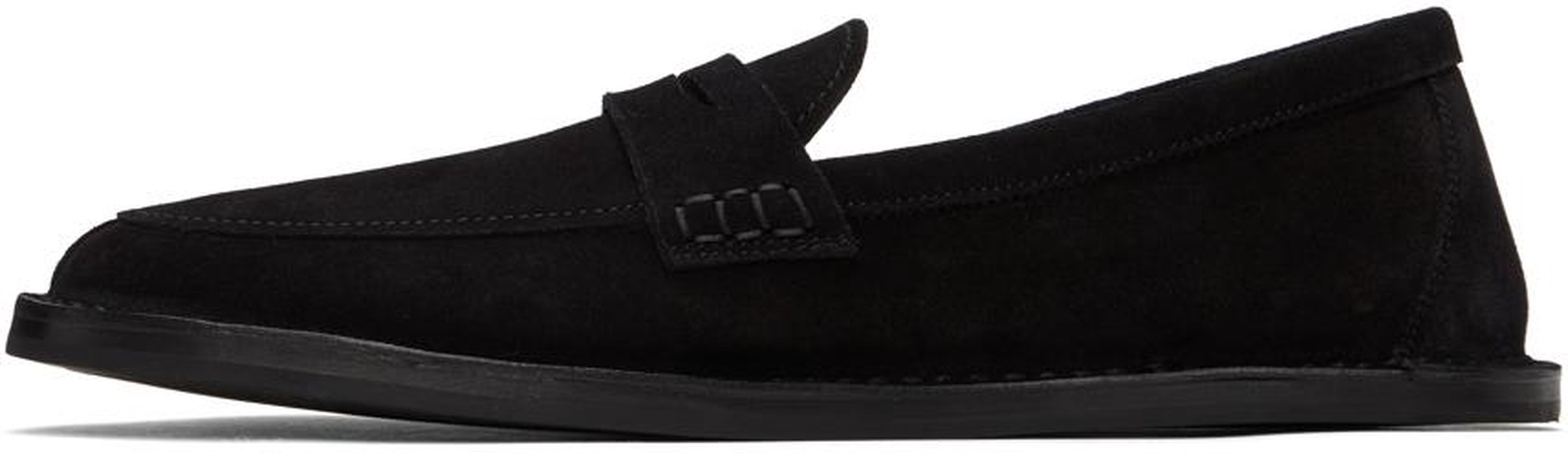 Black Cary Suede Loafers