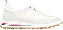 Thom Browne Leather And Fabric Low-Top Sneakers