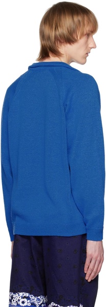 Blue Skipper Neck Sweater