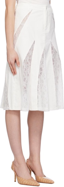 White Anita Midi Skirt