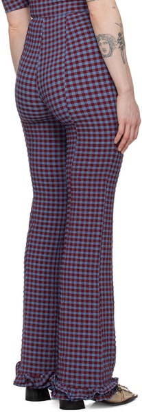 Blue & Red Check Trousers