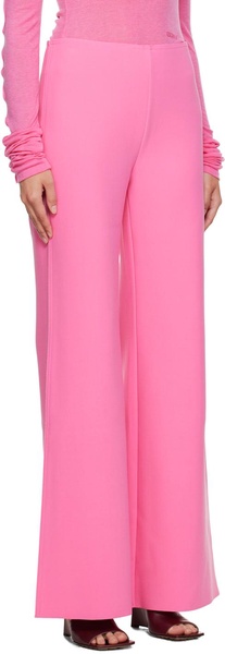 Pink Wide Bootcut Trousers