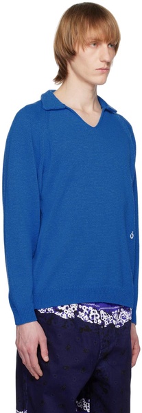 Blue Skipper Neck Sweater