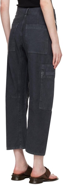 Black Marcelle Low Slung Cargo Pants