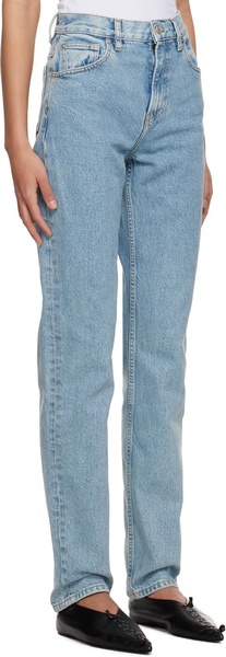 Blue Tapered Jeans