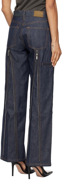 Indigo Zip Carpenter Jeans