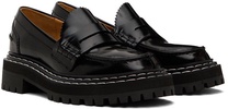 Black Lug Sole Loafers