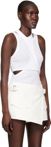 White Modular Tank Top