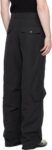 Black Loose Cargo Pants