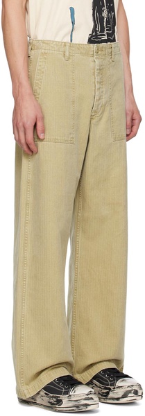 Beige Utility Trousers