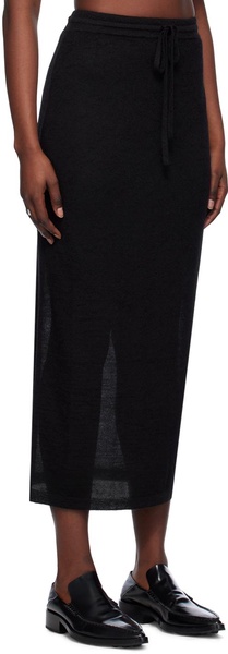 Black Layer Maxi Skirt