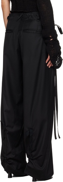 Black Ottolinger Edition Stripe Wool Trousers