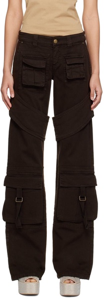 SSENSE Exclusive Brown Denim Cargo Pants