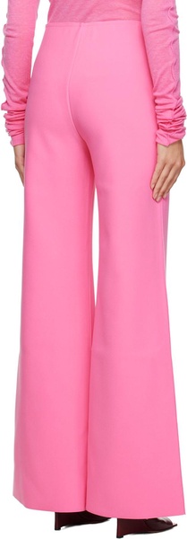 Pink Wide Bootcut Trousers