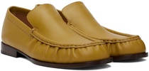 Yellow Leather Loafers