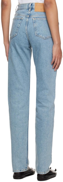 Blue Tapered Jeans