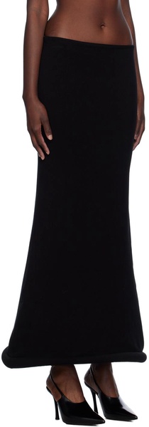 Black 'The Knit 3D' Maxi Skirt