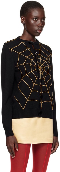 Black Spider Web Cardigan