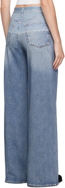 Blue Miramar Sofie Full Length Wide-Leg Trousers