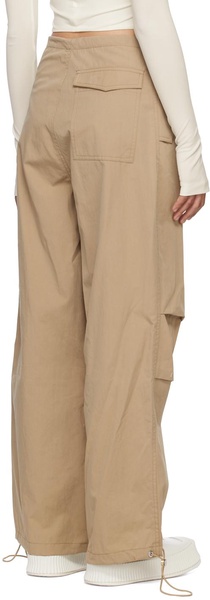 Beige Toggle Trousers