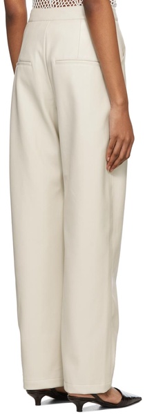 Off-White Vegan Leather Eve Trousers