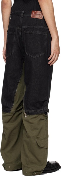 Black & Khaki Milly Jeans