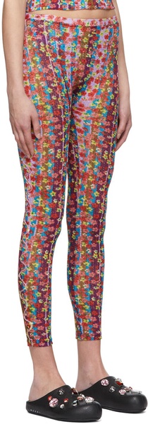 Multicolor Deadstock Polyester Leggings